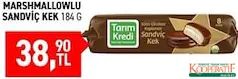 TARIM KREDİ MARSHMALLOWLU SANDVİÇ KEK 184 G fiyat ve kampanya bilgisi